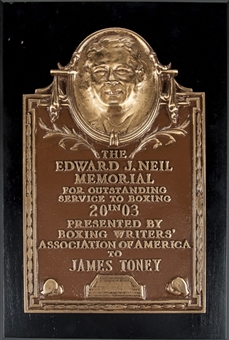 2003 James “Lights-Out” Toney "Edward J. Neil " Award for Most Outstanding Boxer (LOA from Toney)
